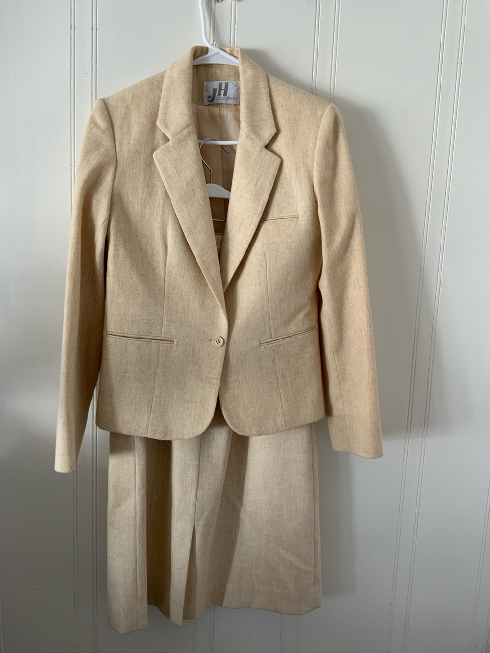 JH Collectibles Beige Two-Piece Skirt Set